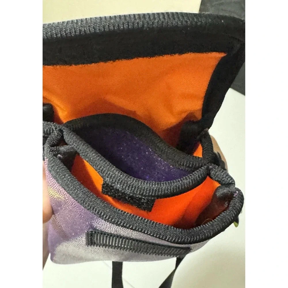 Purple Glitter Crossbody Case Cell Phone Pouch with Strap